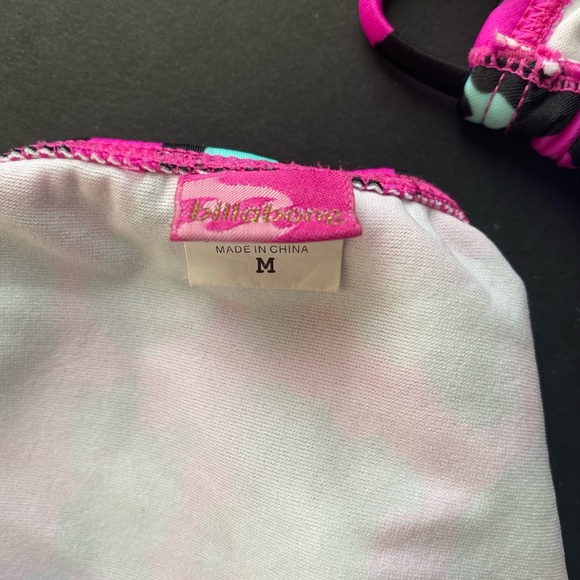 Billabong Bikini Set Cheetah Print (Size L Top) (Size M Bottoms) - Picture 4 of 7